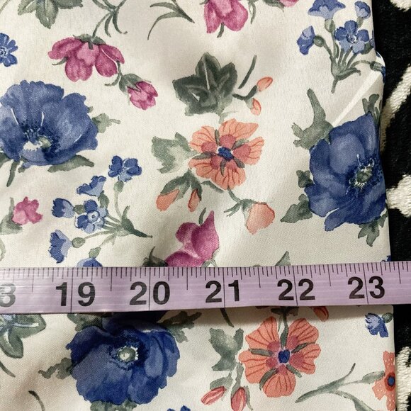 PETITE EXPRESS Vintage plus-size tie neck floral print blouse ~ XXL 2X sz 18 top - Picture 7 of 13